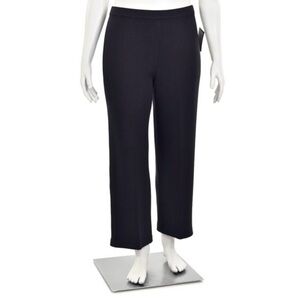 Elegant Black Straight Leg Women's Pants